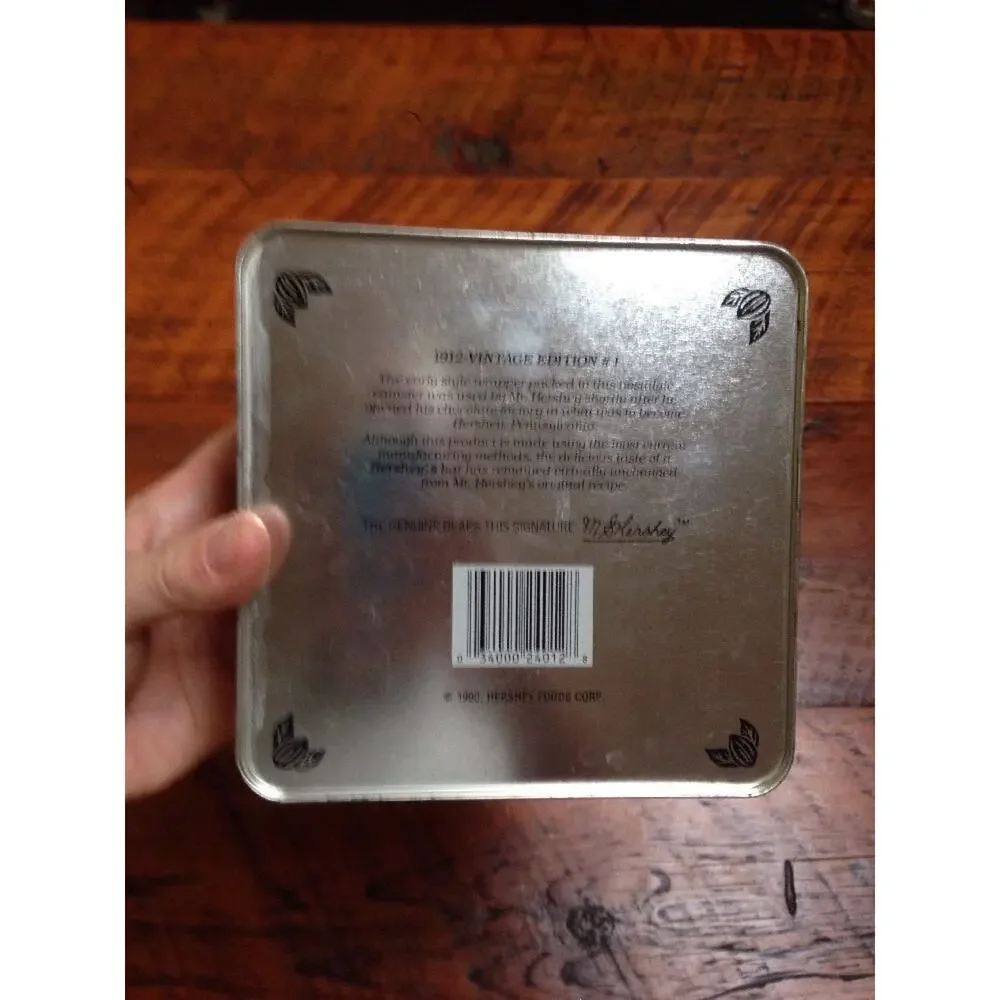 Vintage Hersheys Sweet Milk Chocolate Edition #1 Painted Retro Metal Tin Box
